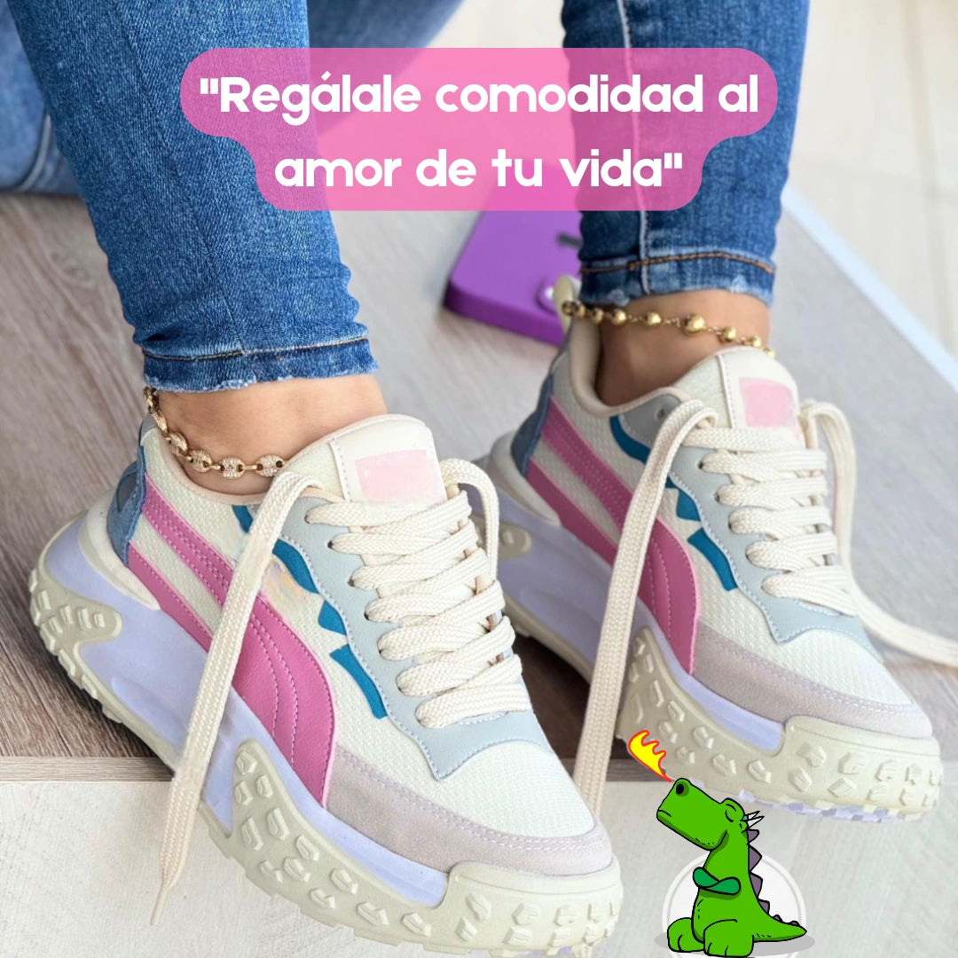 👑Tenis Cómodos Dama - Haz que mamá camine con amor este Día de las Madres 💖👟 TE DAMOS UN BONO DESCUENTO ESPECIAL EN TU SEGUNDO PAR DE TENIS.
