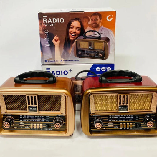 👩🧔"NUEVO - Radio Vintage Recargable – El regalo perfecto para papá o para revivir tu infancia"🎶