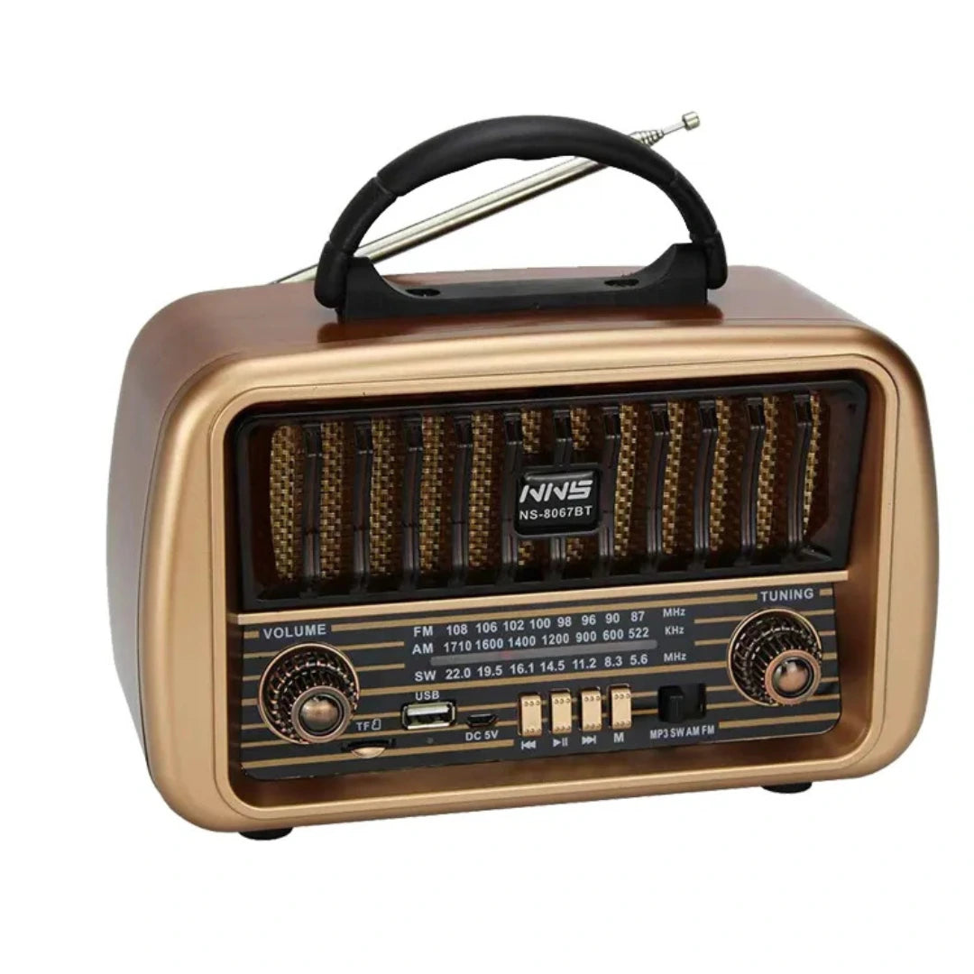 👩🧔"NUEVO - Radio Vintage Recargable – El regalo perfecto para papá o para revivir tu infancia"🎶
