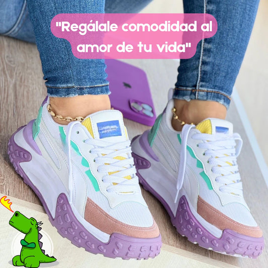 👑Tenis Cómodos Dama - Haz que mamá camine con amor este Día de las Madres 💖👟 TE DAMOS UN BONO DESCUENTO ESPECIAL EN TU SEGUNDO PAR DE TENIS.