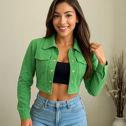 🔥"Nueva Chaqueta Corta Premium – Estilo, comodidad y color en una sola prenda para tu ser más querido"👑